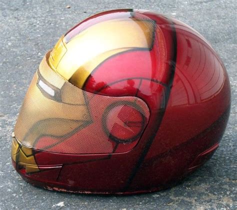 Iron Man Motorcycle Helmet | Motorcycle helmet design, Cool motorcycle ...