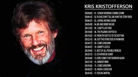 Kris Kristofferson Greatest Hits || Best Songs Of Kris Kristofferson ...