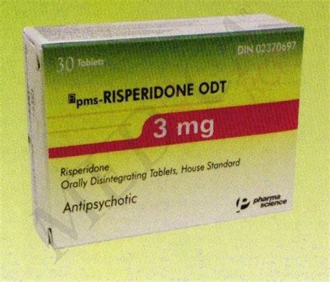 Medica RCP |PMS-Risperidone ODT 3mg* | Indications | Side Effects ...