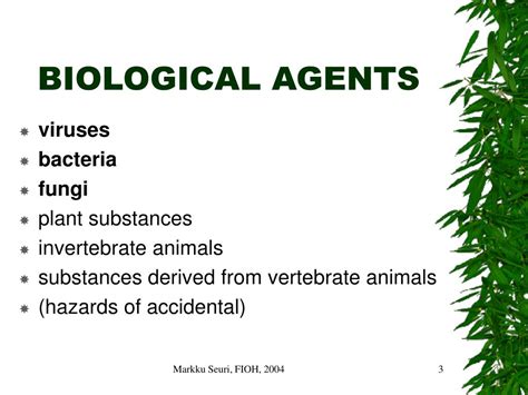 PPT - OCCUPATIONAL INFECTIONS DISEASES AND OTHER DISEASES OF BIOLOGICAL ORIGIN Tartu 10.-11.3 ...