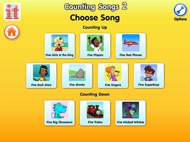 Counting Songs 2 iPad App - HelpKidzLearn | Counting songs, Learning objectives, Speech apps