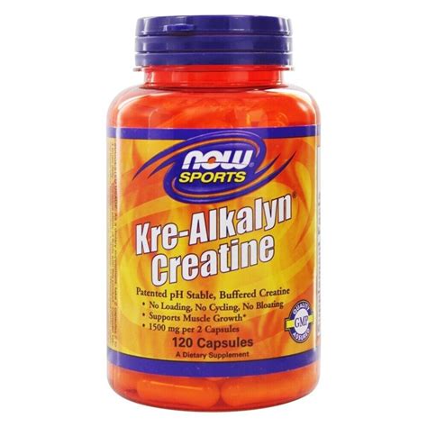 NOW Foods Kre-Alkalyn Creatine, 120 Capsules | eBay