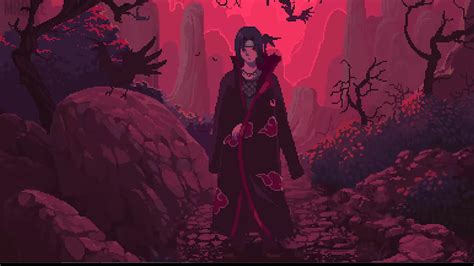 Itachi Pixel Live Wallpaper - SetLivewallpaper