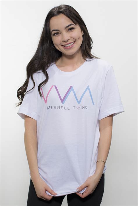 Logo 2.0 Unisex Tee (White) T-Shirt - Merrell Twins T-Shirts - Online Store on District Lines