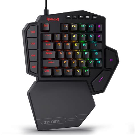 Redragon K585 DITI One-Handed RGB Mechanical Gaming Keyboard, Blue ...