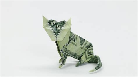 dollar bill origami cat - SheonaghSatu