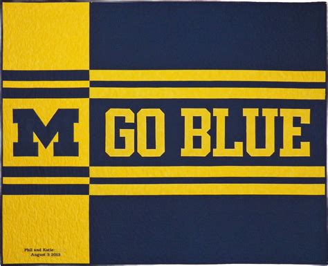 Michigan quilt by Whimzie Quiltz | Go blue, Custom quilts, Quilts