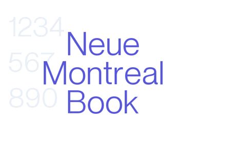 Neue Montreal Book - Font Free Download