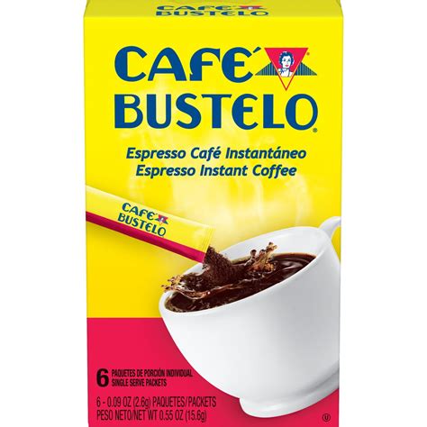 Cafe Bustelo Instant Coffee Single Serve Packets, 6 Count - Walmart.com ...