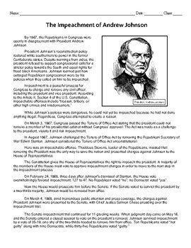 The Impeachment of Andrew Johnson - What is Impeachment? by Jefferson's ...