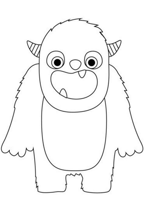 Free & Easy To Print Monster Coloring Pages - Tulamama