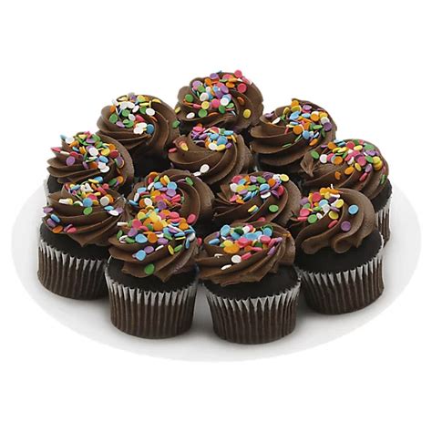 Bakery Cupcake Chocolate Chocolate Iced 12 Count - Unit - vons