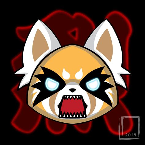 I did some fan art of my favourite little angry red panda. : r/aggretsuko