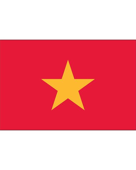 Vietnam Flag 2 x 3 ft. Indoor Display or Parade Flag