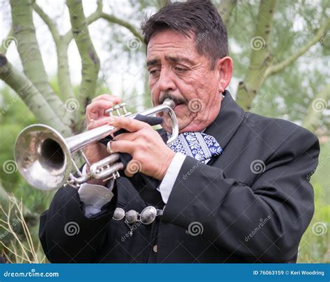 Trumpet Player stock image. Image of mariachi, trumpet - 76063159