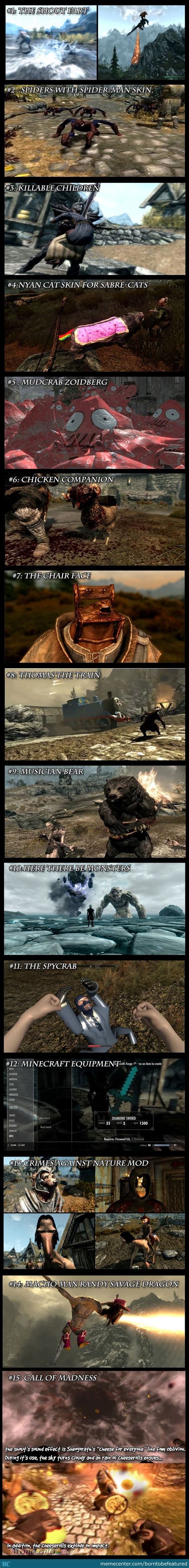 Some Really Crazy-Over The Top Skyrim Mods. | Skyrim, Skyrim mods ...