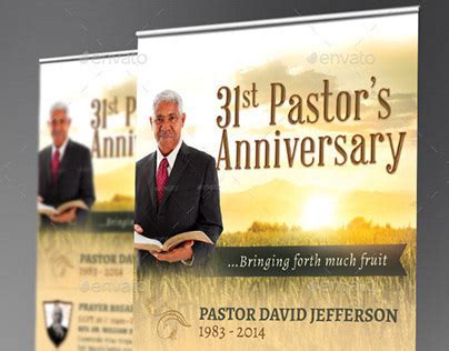 Pastor Anniversary Banner Templates - Harvest on Behance