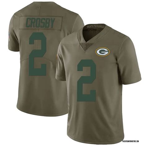 Nike Mason Crosby Green Bay Packers Men's Limited Green 2017 Salute to ...