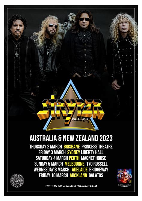 STRYPER Announce March 2023 Australian and New Zealand Tour !!! – Maximum Volume