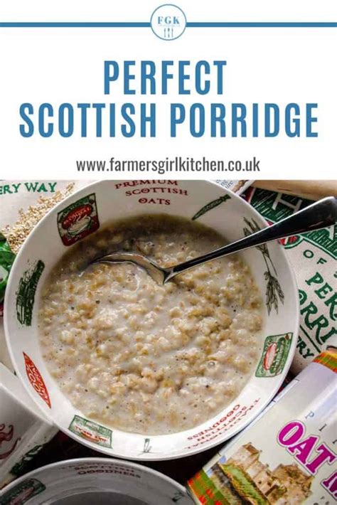 Perfect Scottish Porridge (Oatmeal) - Farmersgirl Kitchen