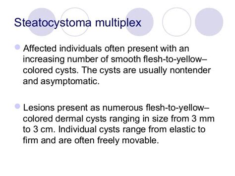 Steatocystoma multiplex