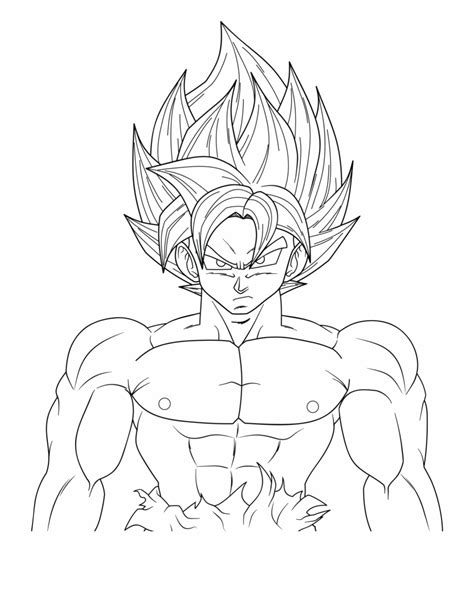 Goku Printable Coloring Pages