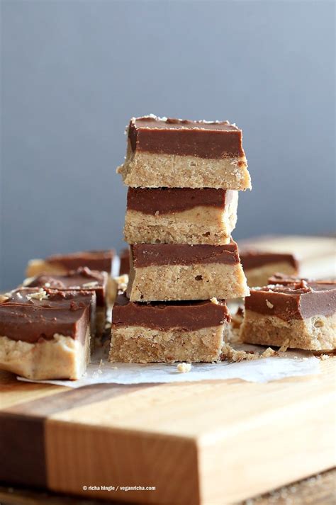 Chocolate Almond Butter Fudge Bars - Vegan Richa