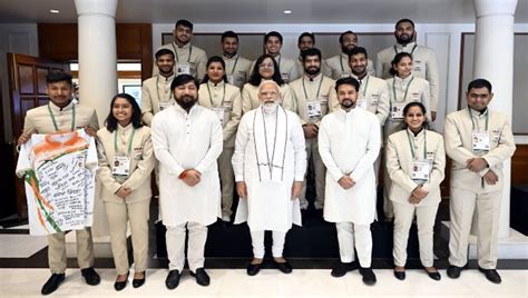 PM Narendra Modi hosts Deaflympics contingent, lauds them for bringing 'pride and glory for ...