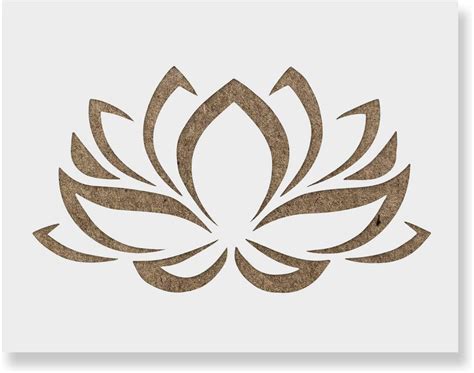 Amazon.com: Lotus Flower Stencil - Nature Stencil, Egyptian Stencil ...