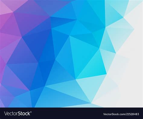 Abstract blue purple low poly background Vector Image