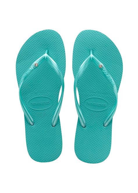 Flip-Flops Sandaler - Havaianas Slim Crystal Sw Lake Green