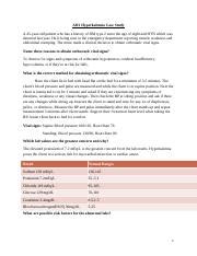 Understanding Hyperkalemia: Case Study Analysis and Interventions | Course Hero