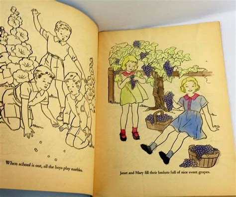 Lot - Vintage 1941 Jack Frost Paint Book