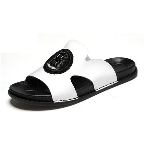 Men's Outdoor Slippers | Rubber Sole, Plush, Black, Casual – Slippers ...