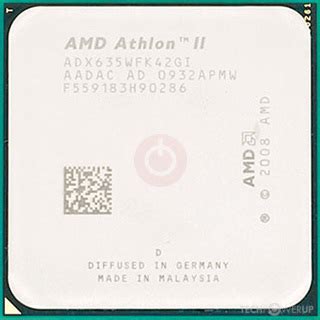 AMD Athlon II X4 635 Specs | TechPowerUp CPU Database