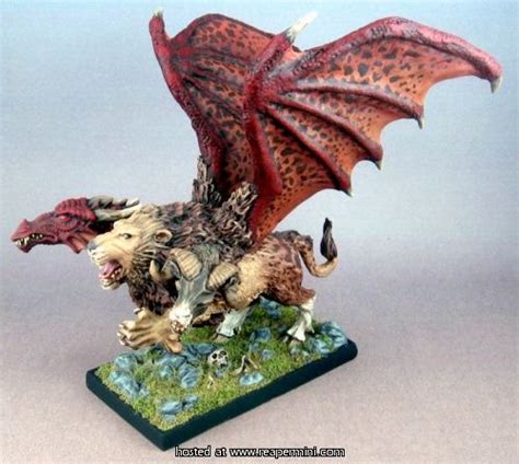 Chimera | Fantasy miniatures, Miniature painting, Mini paintings