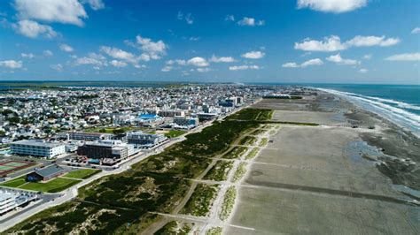 Wildwood New Jersey Shore Aerial of Shoreline - Armada By-the-Sea ...