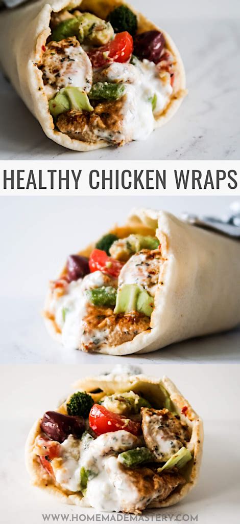 Amazing Mediterranean Chicken Wraps - Homemade Mastery