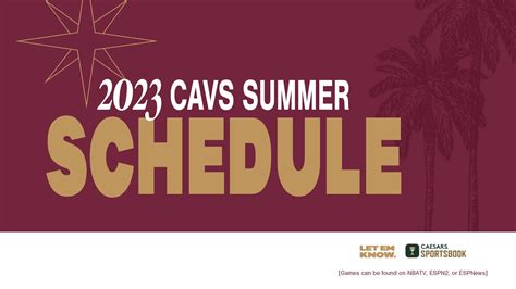 Cavs 2023 Summer League Schedule Announced | NBA.com