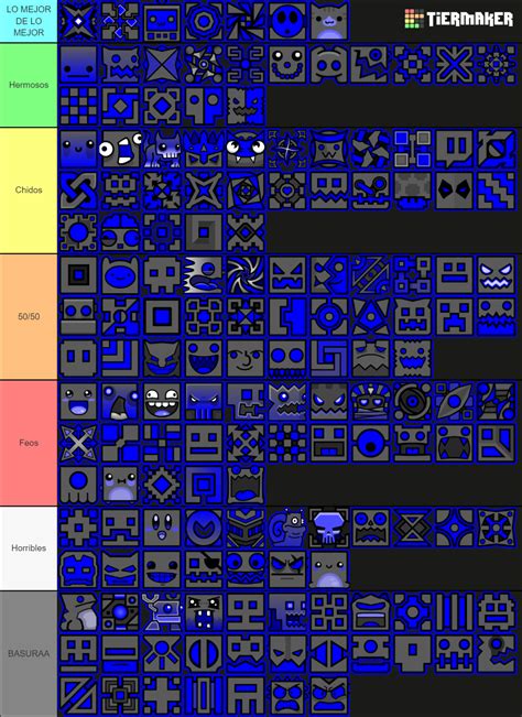 Geometry Dash Cube Icons (2.2 Included) Tier List (Community Rankings ...