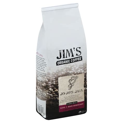 Jim's Organic Coffee Jo-Jo's Java Medium/Light Roast Whole Bean Coffee ...