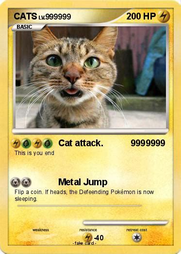 Pokémon CATS 149 149 - Cat attack. 9999999 - My Pokemon Card