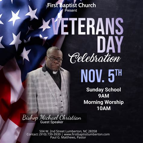 Veterans Day Sunday Service | First Baptist Church