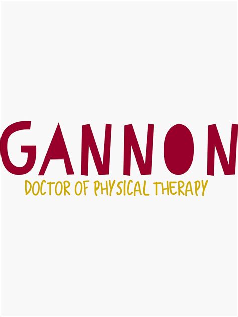 "Gannon University DPT" Sticker by bkouzoujian | Redbubble