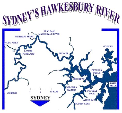 Hawkesbury River Map