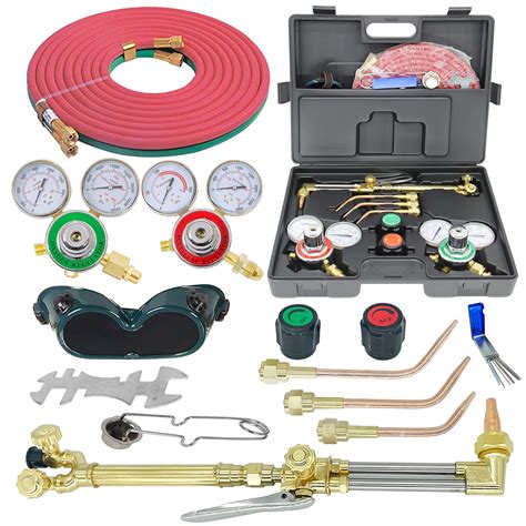 Buy RX WELD Oxygen & Acetylene Cutting Torch and Welding Kit Portable Oxy Brazing Welder Tool ...