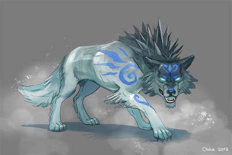 Ice Wolf by Okha.deviantart.com on @DeviantArt | Creature concept art ...