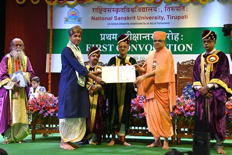 First Convocation Ceremony of the National Sanskrit University, Tirupati, India