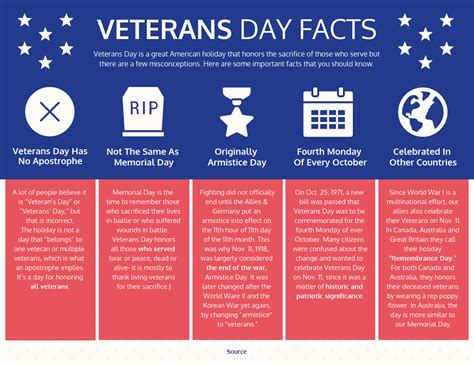 Simple Veterans Day Facts Infographic - Venngage | Fun educational ...