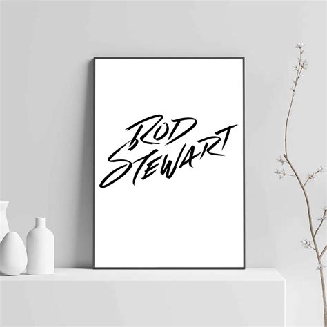 Rod Stewart Logo Posters